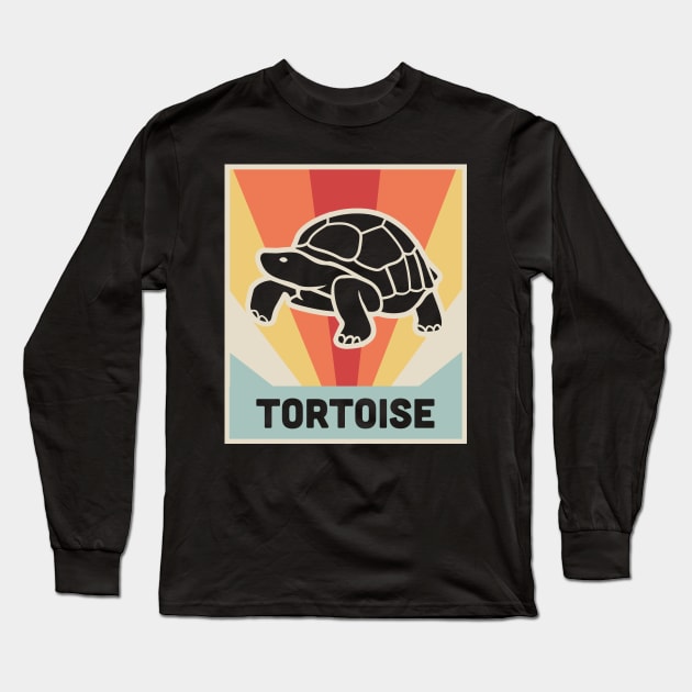 TORTOISE - Vintage 70s Style Poster Long Sleeve T-Shirt by MeatMan